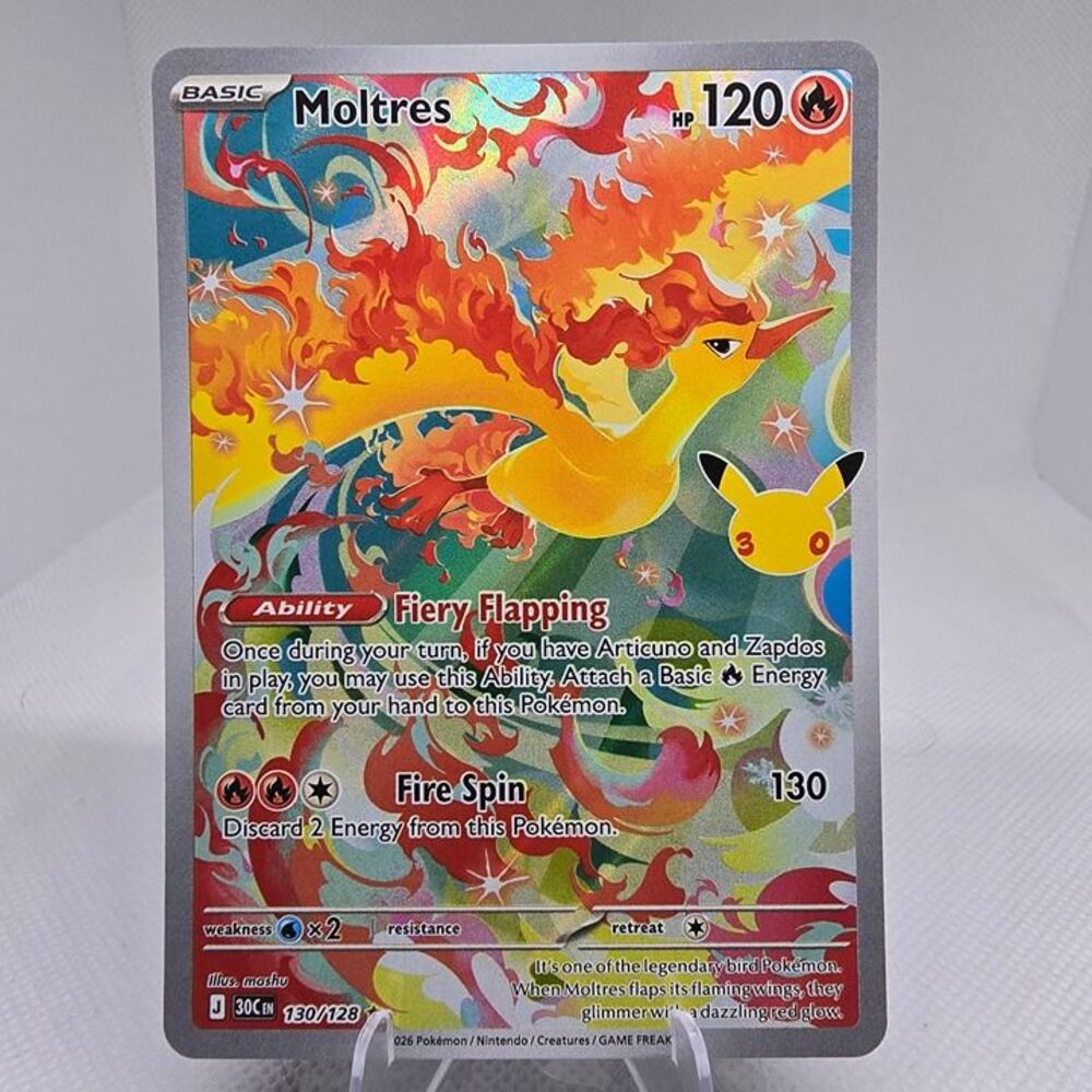 Moltres #130 Pokemon 30th Celebration